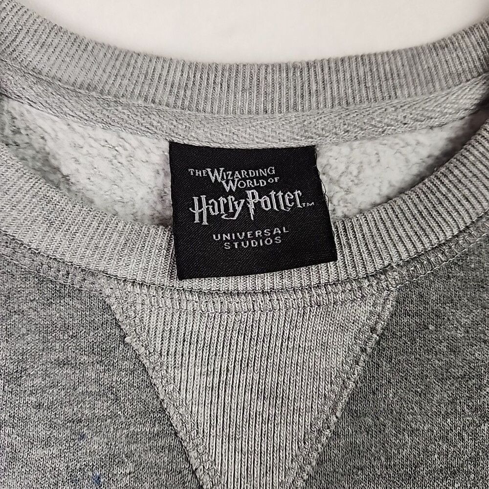 Slytherin Wizarding World of Harry Potter Sweatshirt Patch Universal Gray Small - Picture 5 of 11